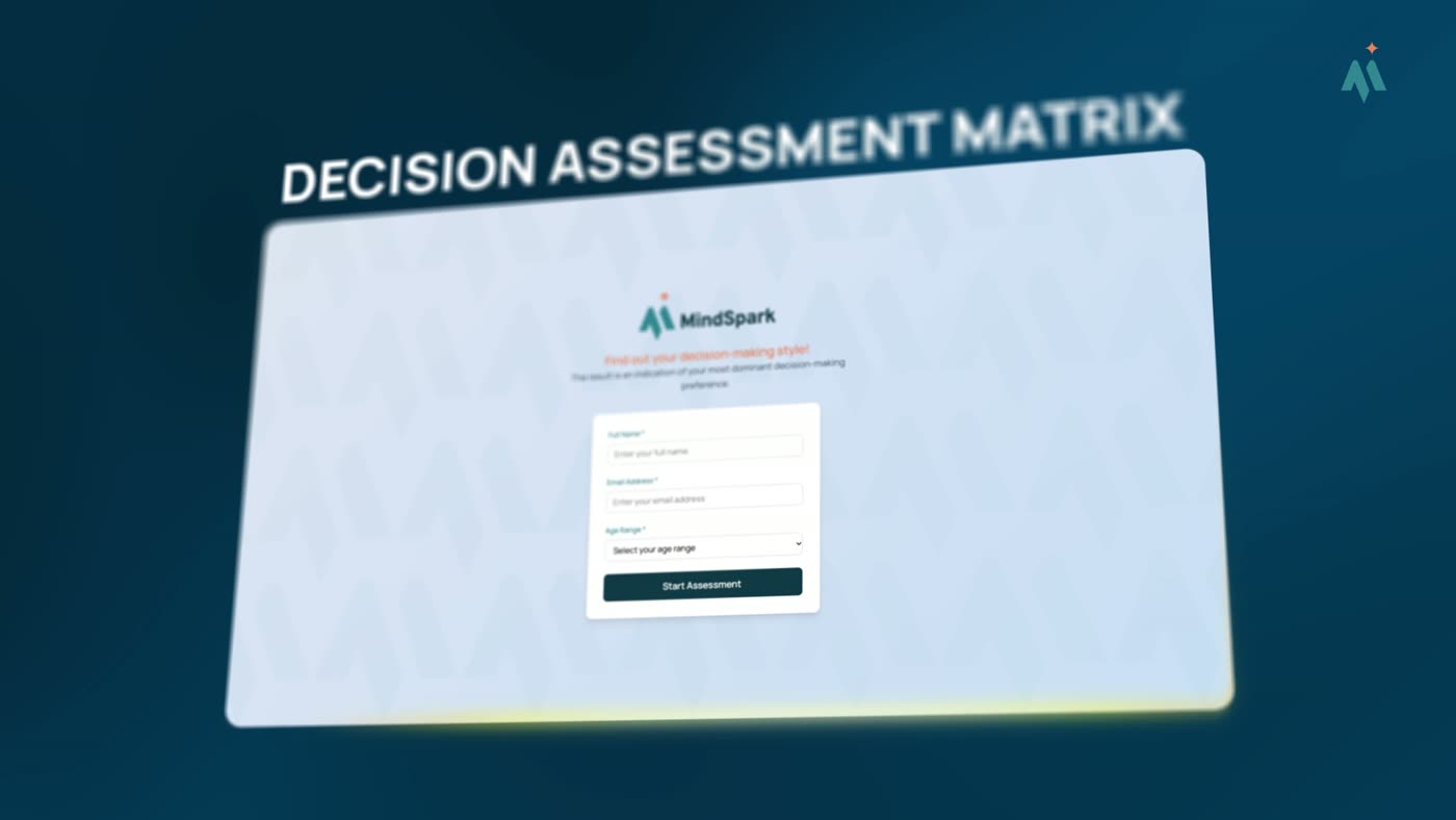The M-DAM sign-up screen, from the MindSpark promo video
