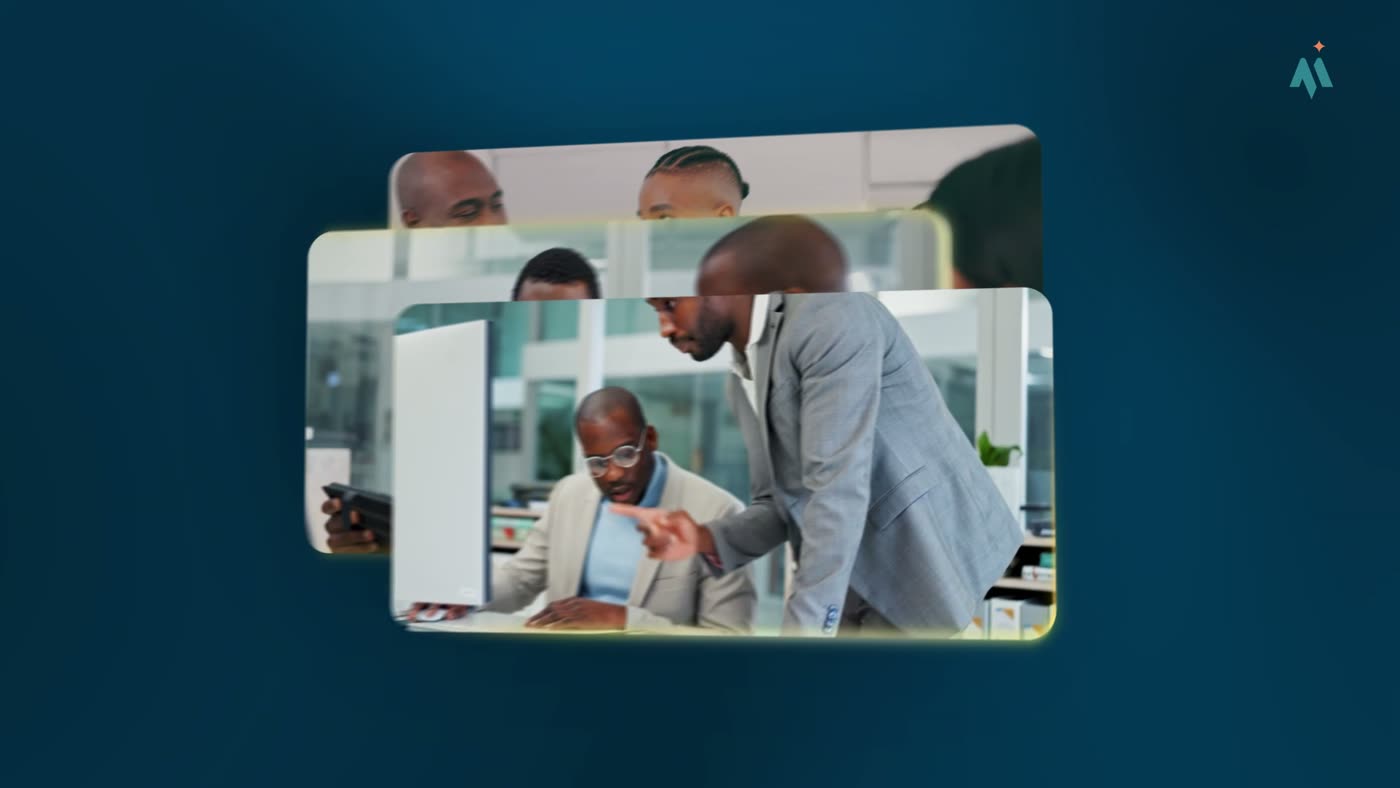 Teams at work, from the MindSpark promo video